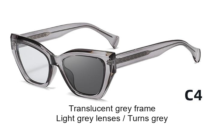 2397 — C4: Translucent grey frame / Light grey lenses / darkens to Grey